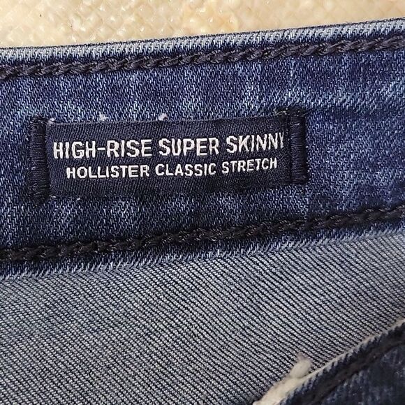 HOLLISTER WOMENS HIGH RISE SKINNY CLASSIC STRETCH CUTOFFS SIZE 27W - Picture 6 of 8